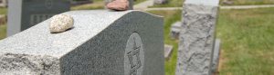 Jewish Headstone in Graveyard